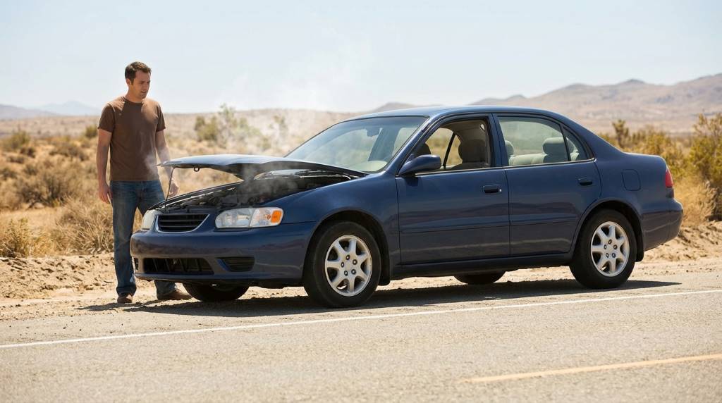 how to fix sedan overheating during road trip